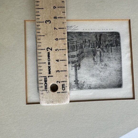 VTG Walter Parke Original Drawing Memphis Levee Paddle Wheeler Boat 4" x 3" - Picture 7 of 8